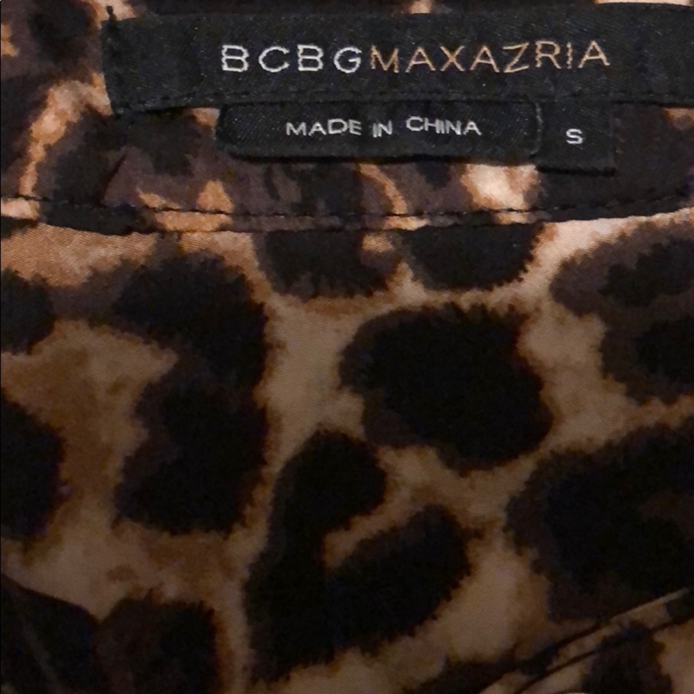 Bcbg Button Down Leopard Print - image 2